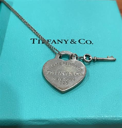 replica of tiffany and co key heart pendant